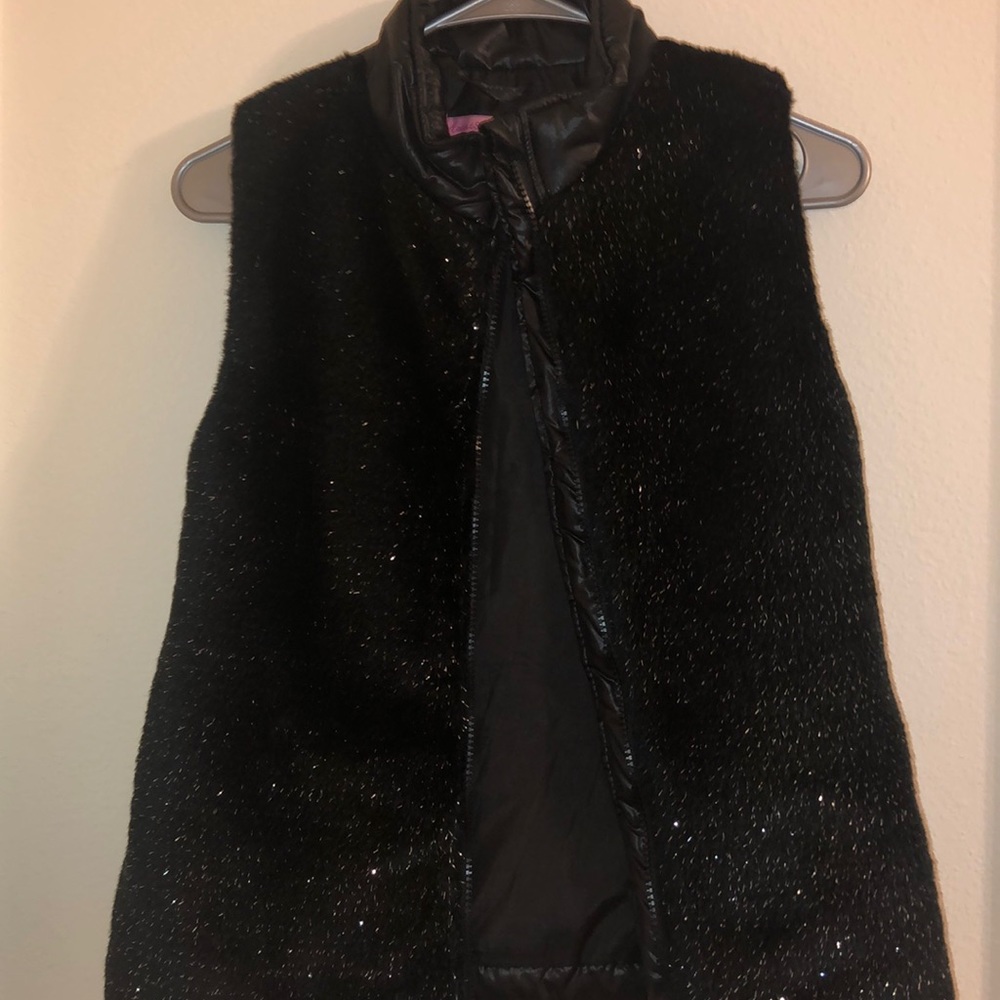 Black Sparkle Like Vest